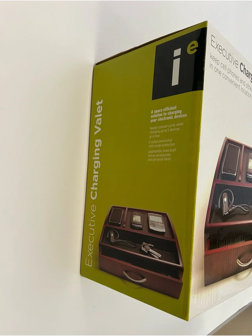 NEW Executive Charging Valet - Cherry Wood
